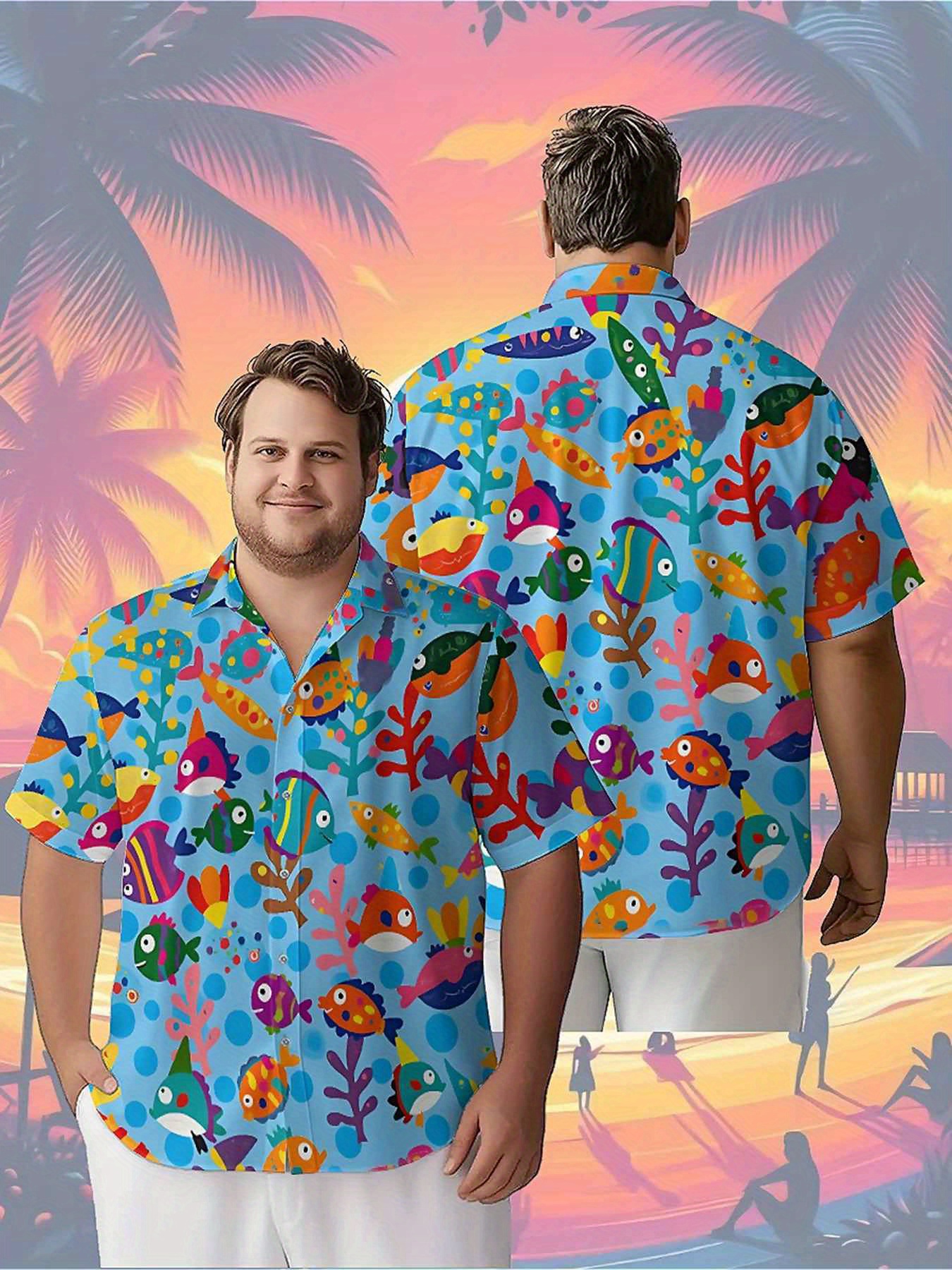 Men's Plus Size Hawaiian Shirt - đánh giá và giá Beach Shirt Hawaiian