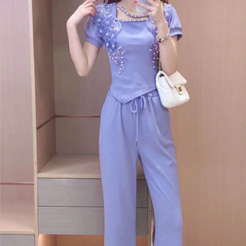 Wide Leg Ladies Trouser Purple - đánh giá và giá Summer Clothing Trends For Women