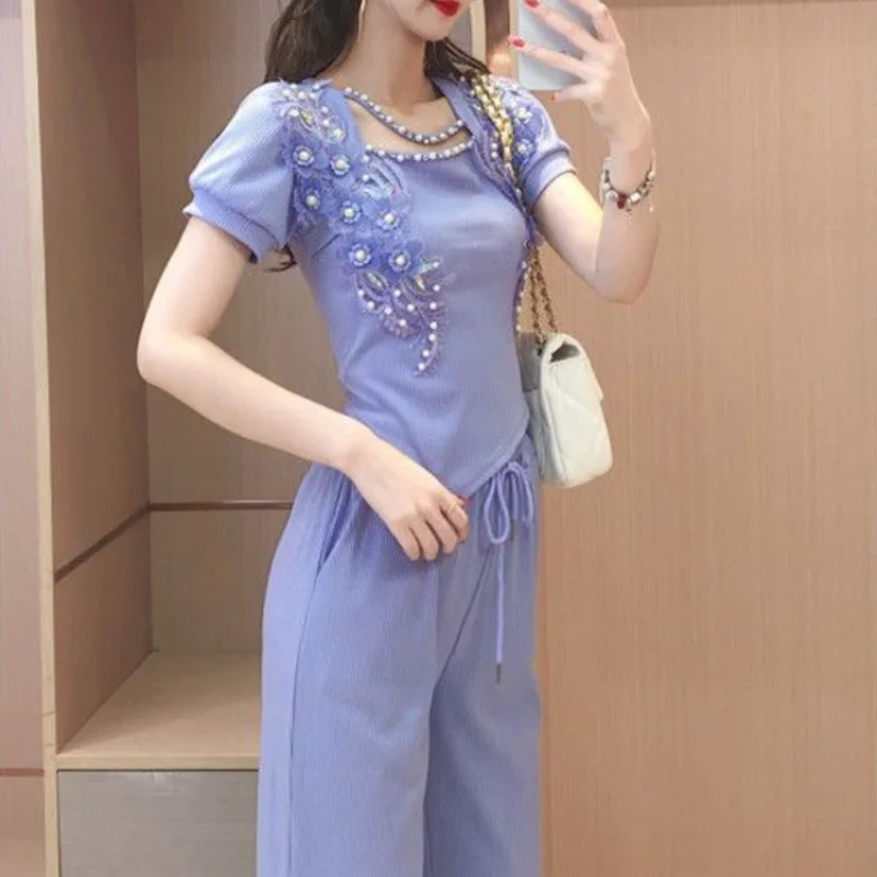 Wide Leg Ladies Trouser Purple - đánh giá và giá Summer Clothing Trends For Women