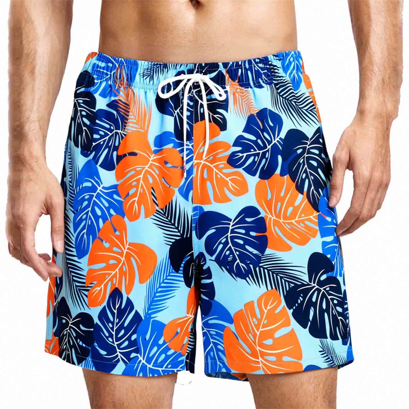 Colorful Palm Tree Print Mens  - đánh giá và giá Summer Vacation Clothing Men