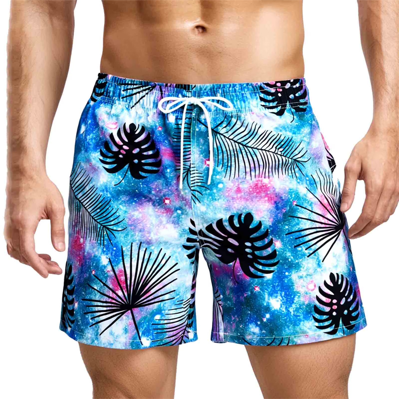 Colorful Palm Tree Print Mens  - đánh giá và giá Summer Vacation Clothing Men