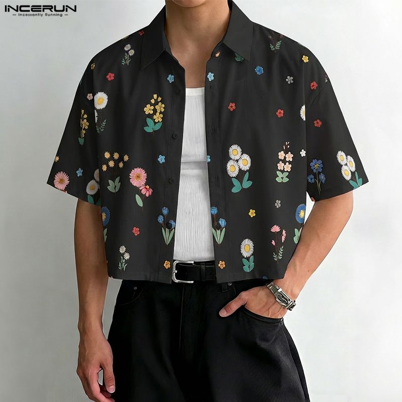 INCERUN Men Shirt Flower Print - đánh giá và giá Summer Vacation Clothing Men