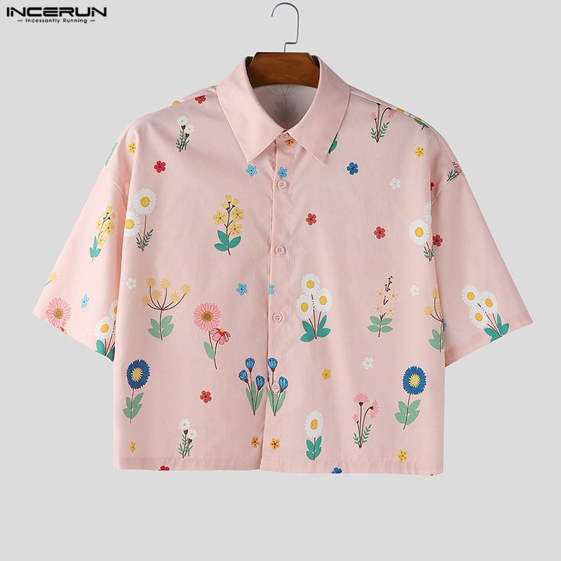 INCERUN Men Shirt Flower Print - đánh giá và giá Summer Vacation Clothing Men