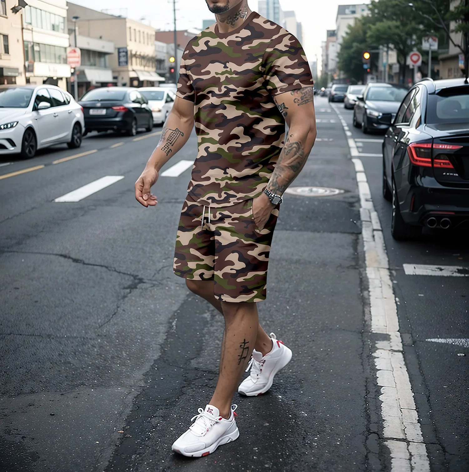 Camouflage Outdoor Tracksuits  - đánh giá và giá Summer Clothing Haul