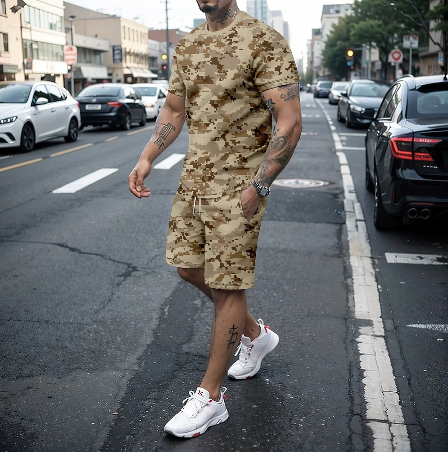 Camouflage Outdoor Tracksuits  - đánh giá và giá Summer Clothing Haul