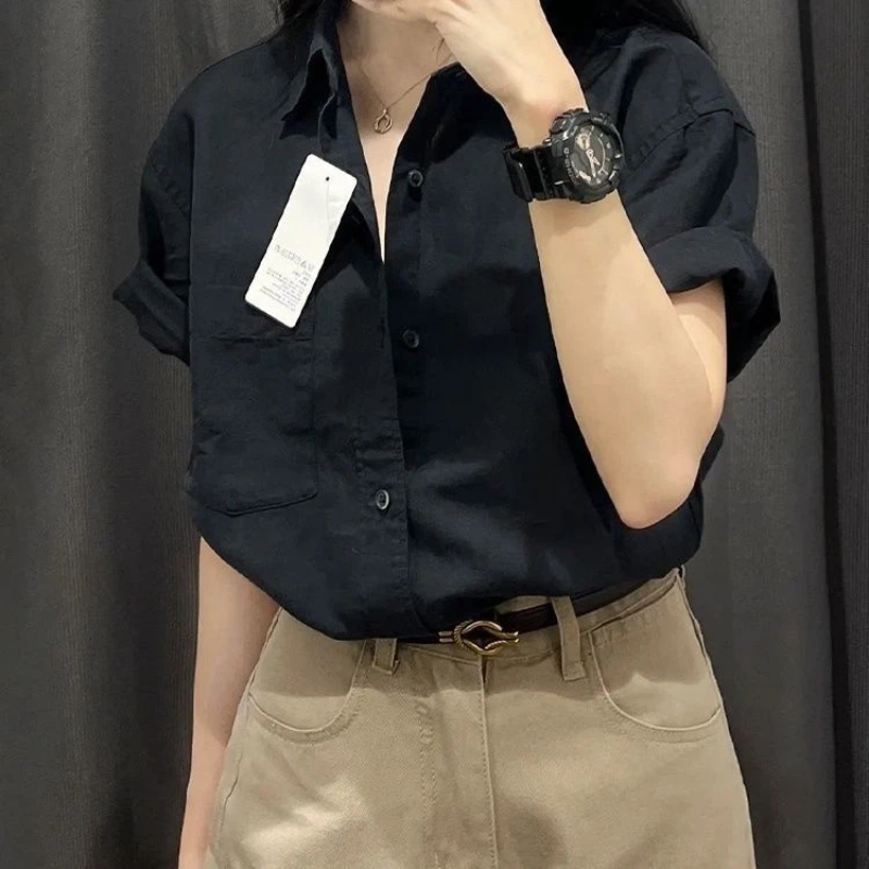 Korean Short Sleeve Polo Neck  - đánh giá và giá Summer Clothing Trends For Women