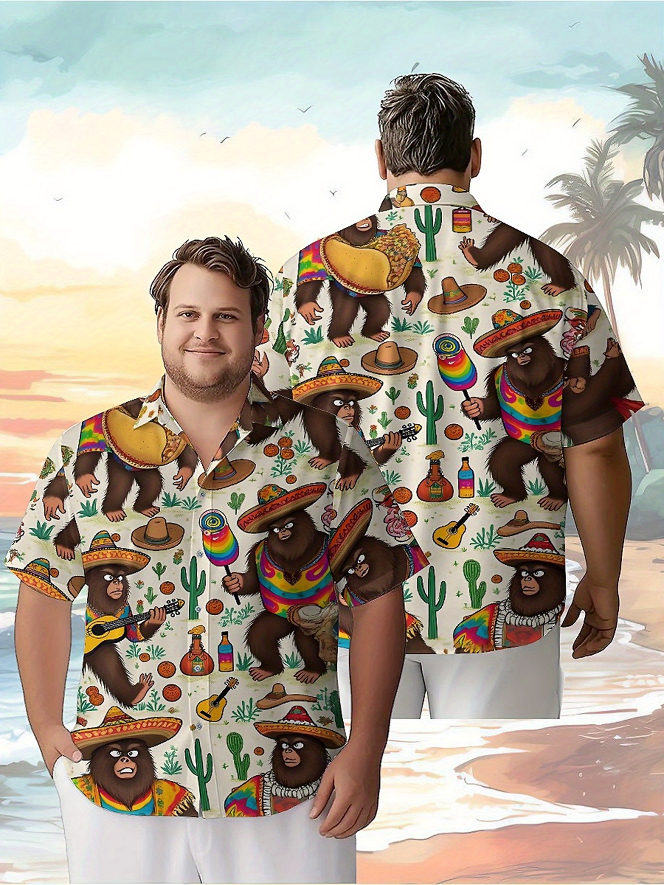 Men's Plus Size Hawaiian Shirt - đánh giá và giá Beach Shirt Hawaiian