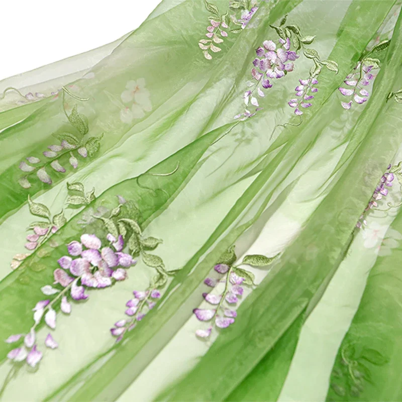 Wisteria Embroidery Fabric DIY - đánh giá và giá Summer Clothing Baby
