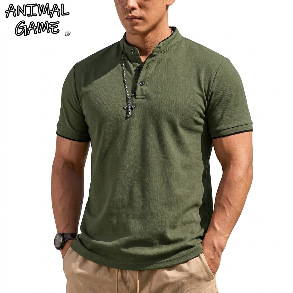 Summer Short Sleeve Henley Shi - đánh giá và giá Summer Clothing Types