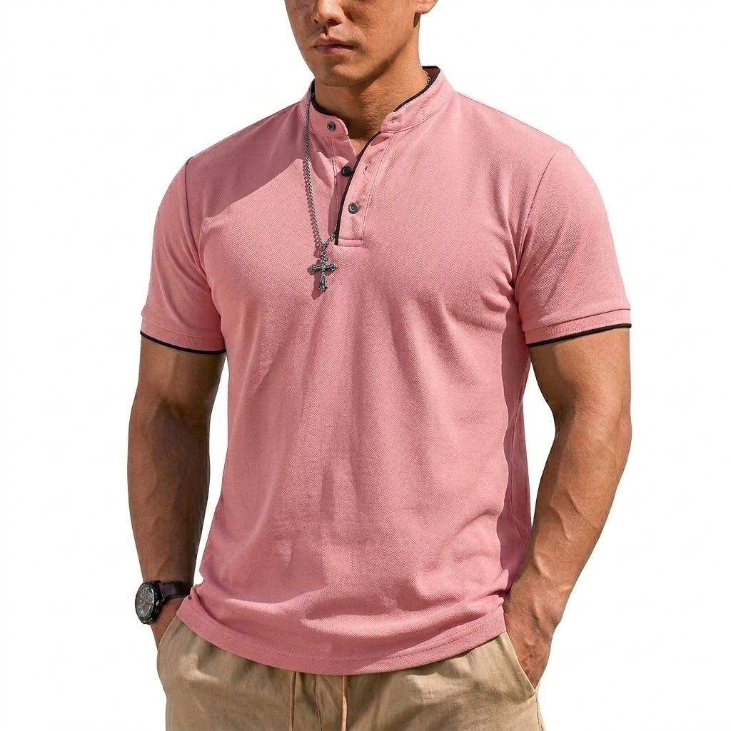 Summer Short Sleeve Henley Shi - đánh giá và giá Summer Clothing Types