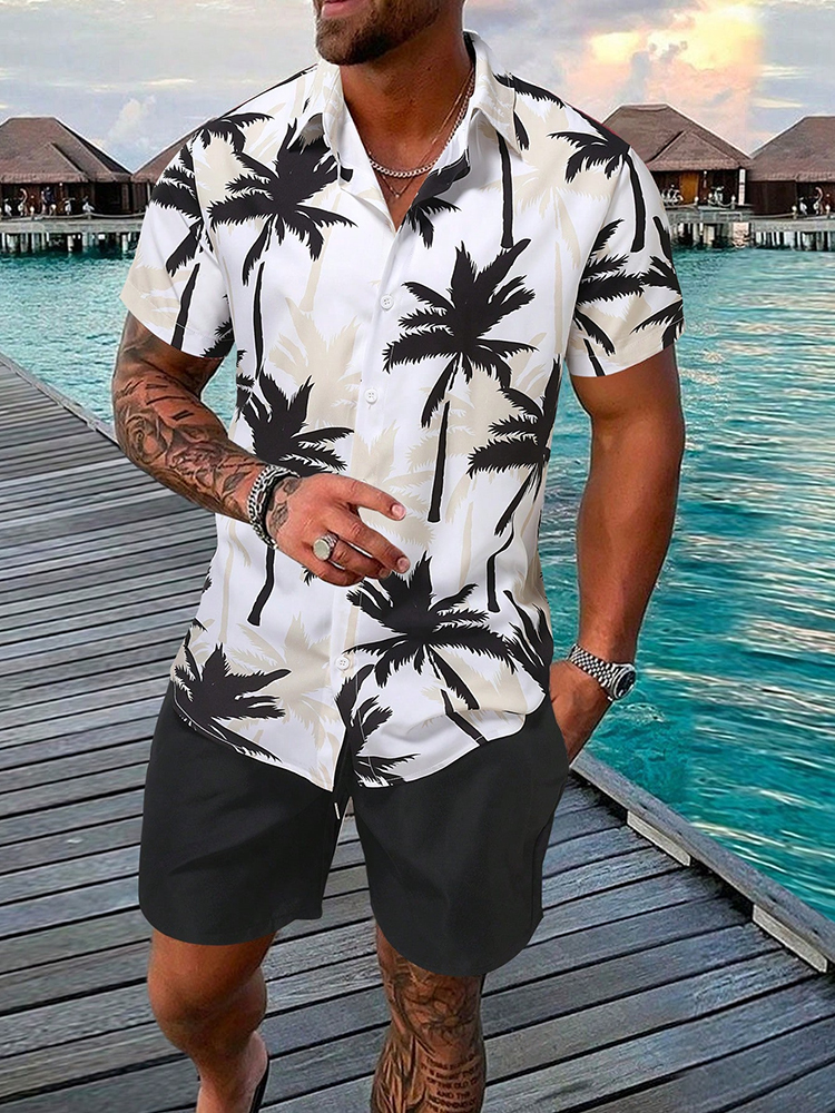 Men's Hawaiian Short-sleeved S - đánh giá và giá Beach Shirt Hawaiian