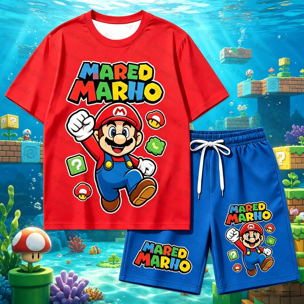 Kids Cartoon T-Shirt And Short - đánh giá và giá Summer Clothing For Baby Boy
