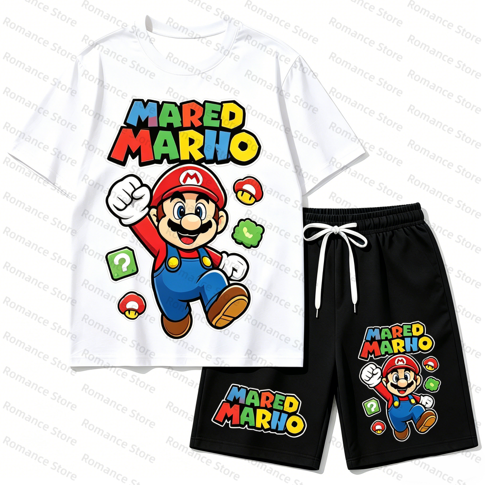 Kids Cartoon T-Shirt And Short - đánh giá và giá Summer Clothing For Baby Boy