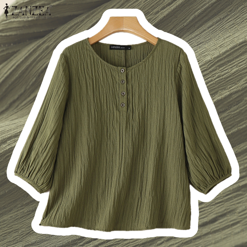 ZANZEA Woman Crinkled Texture  - đánh giá và giá Summer Days Clothing