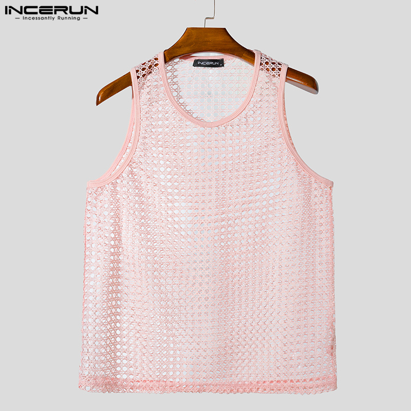 Summer Men Tank Tops Mesh Tran - đánh giá và giá Summer Vacation Clothing Men