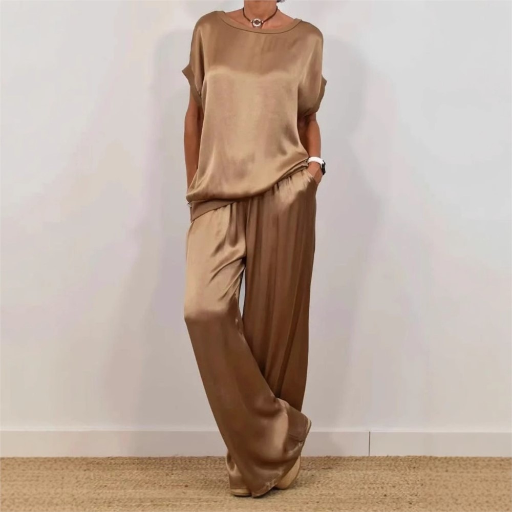 2-piece Set Fashion Satin O Ne - đánh giá và giá Zara Summer Clothing For Women