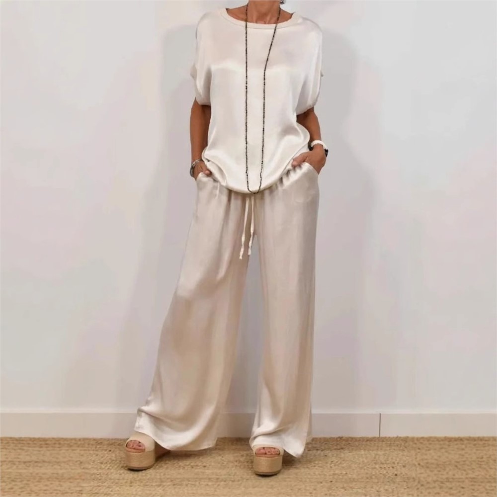 2-piece Set Fashion Satin O Ne - đánh giá và giá Zara Summer Clothing For Women