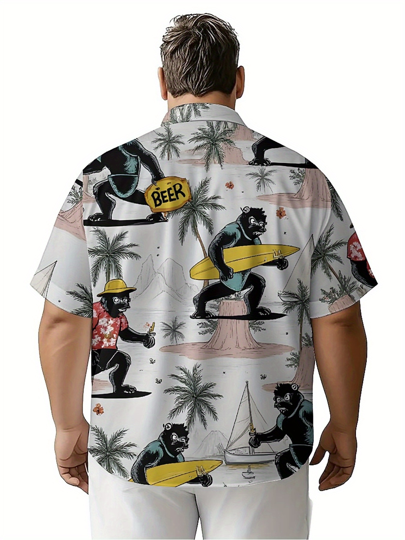 Men's Plus Size Hawaiian Shirt - đánh giá và giá Beach Shirt Hawaiian