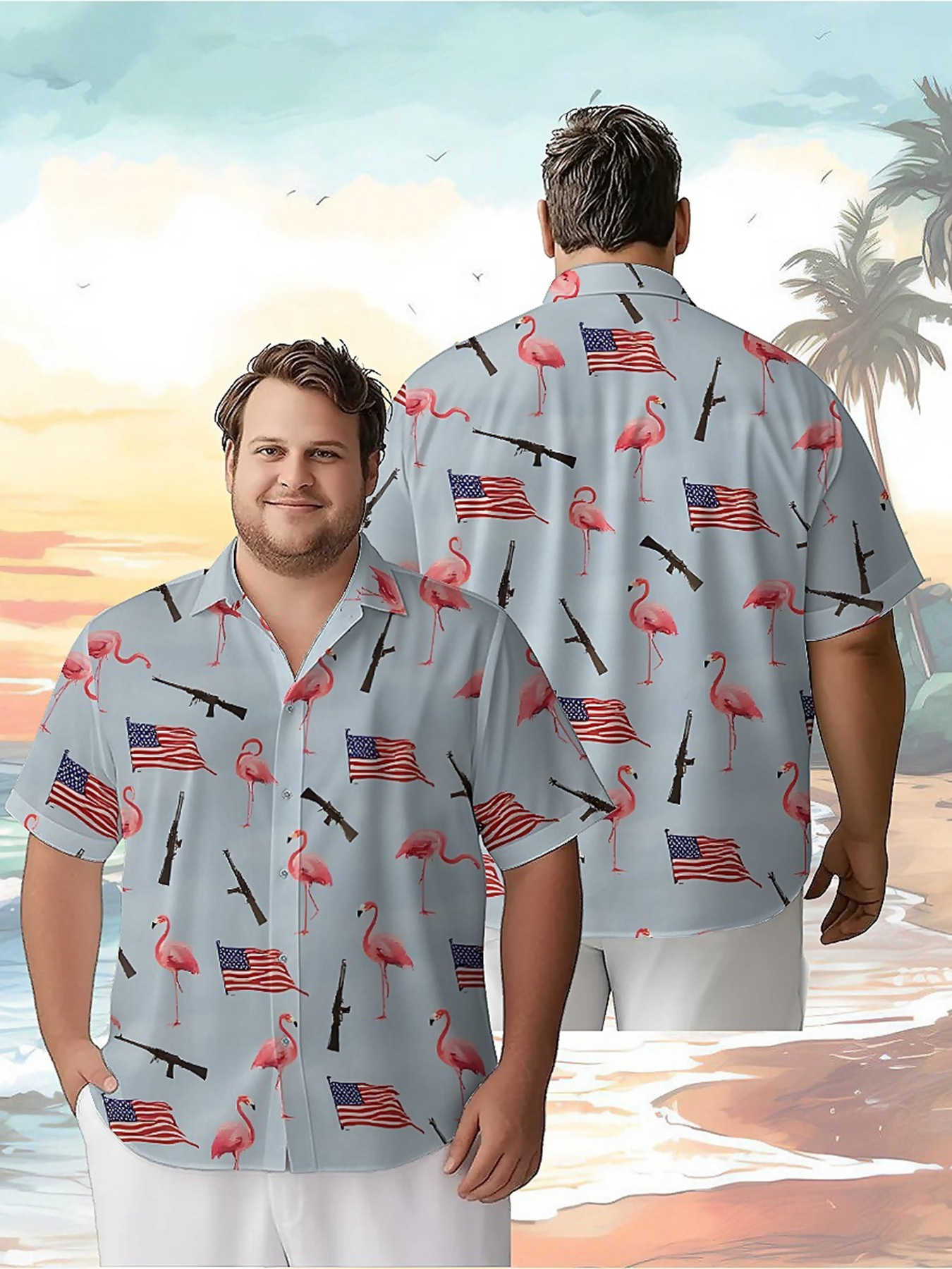 Men's Plus Size Hawaiian Shirt - đánh giá và giá Beach Shirt Hawaiian