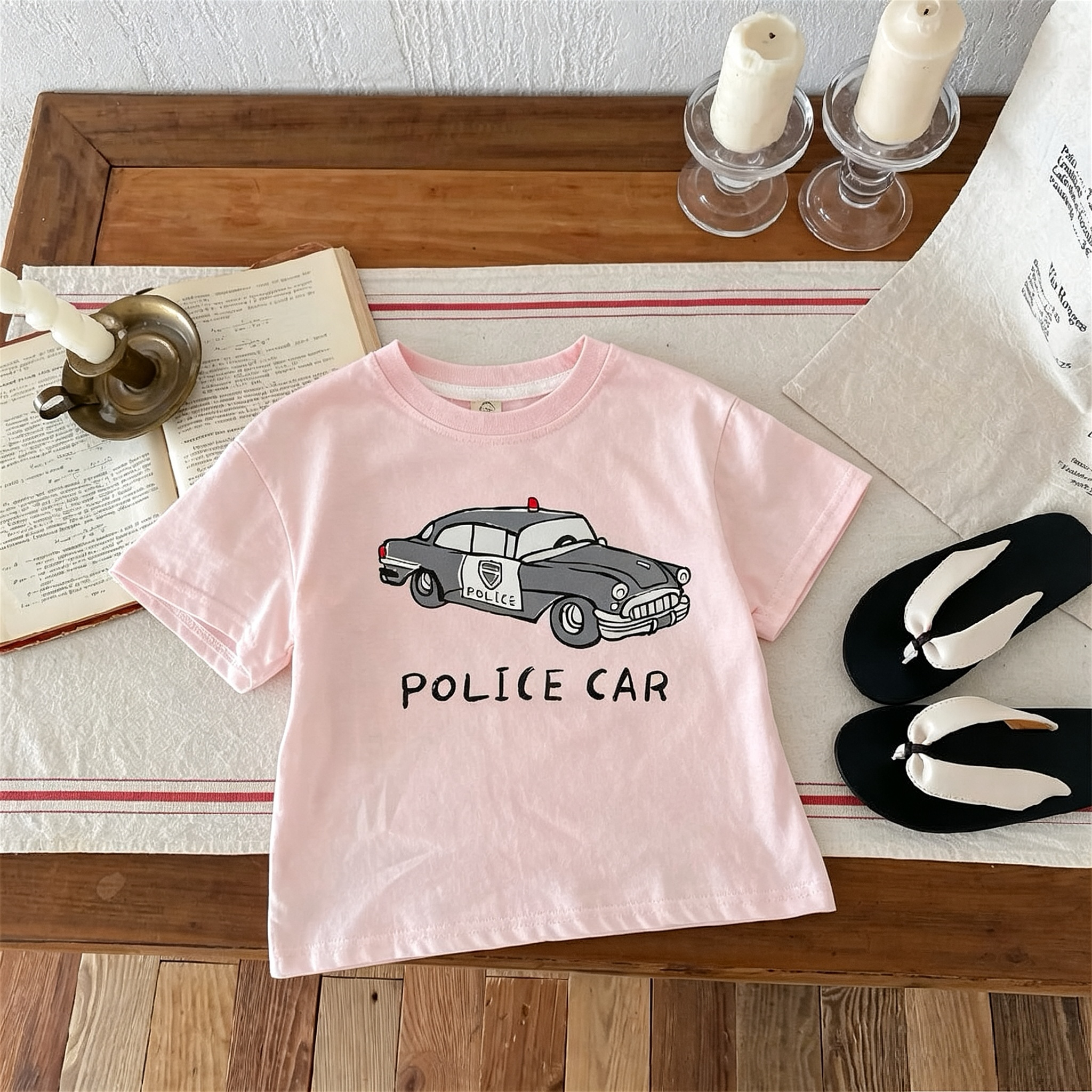 Printed Car Boys Girls T-shirt - đánh giá và giá Summer Clothing Boutiques