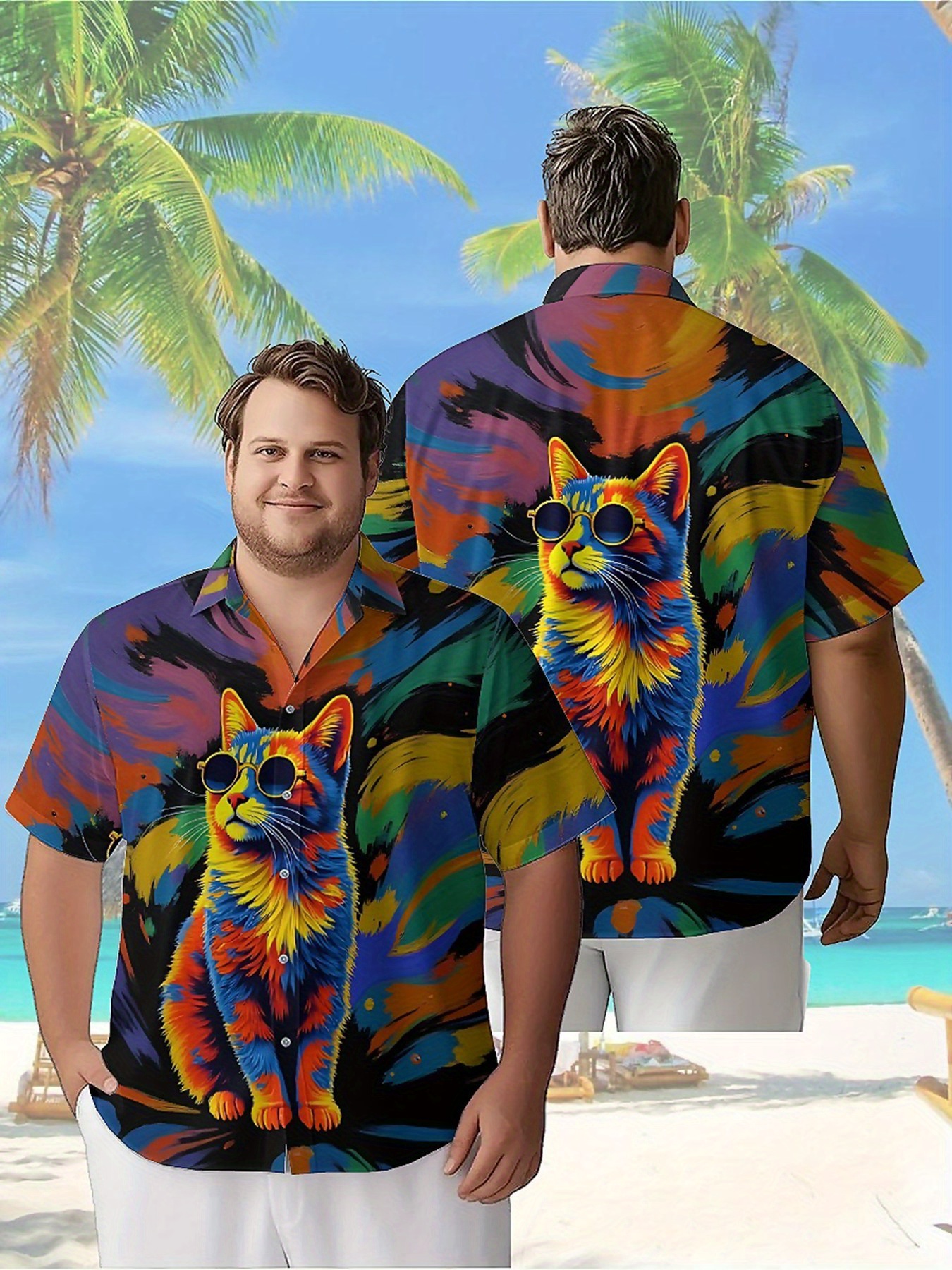 Men's Plus Size Hawaiian Shirt - đánh giá và giá Beach Shirt Hawaiian