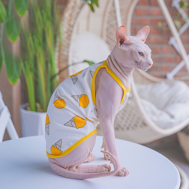 Sphynx Cat Clothing Sphinx Cot - đánh giá và giá Soft Summer Yellow Clothing