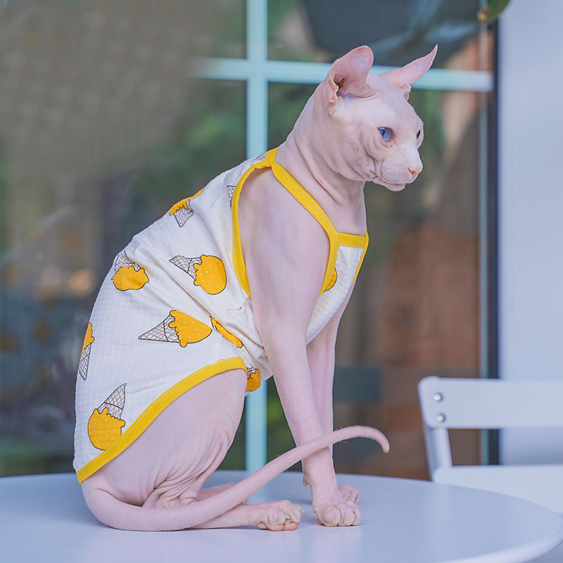 Sphynx Cat Clothing Sphinx Cot - đánh giá và giá Soft Summer Yellow Clothing