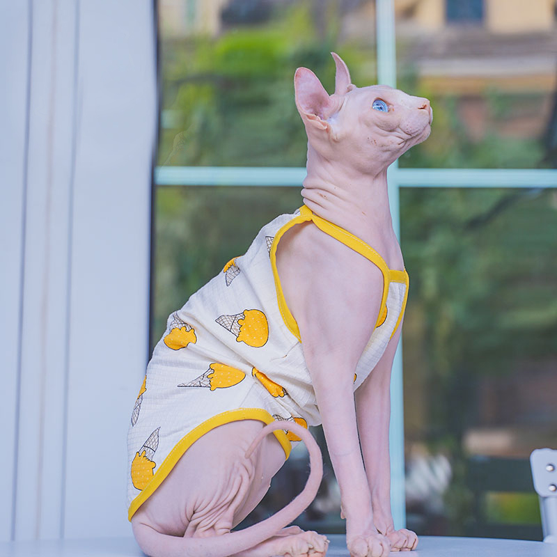Sphynx Cat Clothing Sphinx Cot - đánh giá và giá Soft Summer Yellow Clothing