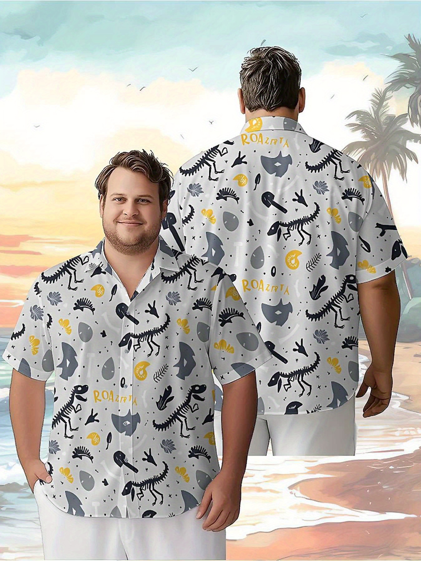 Men's Plus Size Hawaiian Shirt - đánh giá và giá Beach Shirt Hawaiian